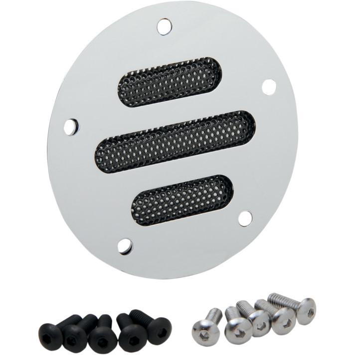 Purchase Drag Specialties Chrome Slotted Slot Ignition Points Cover for