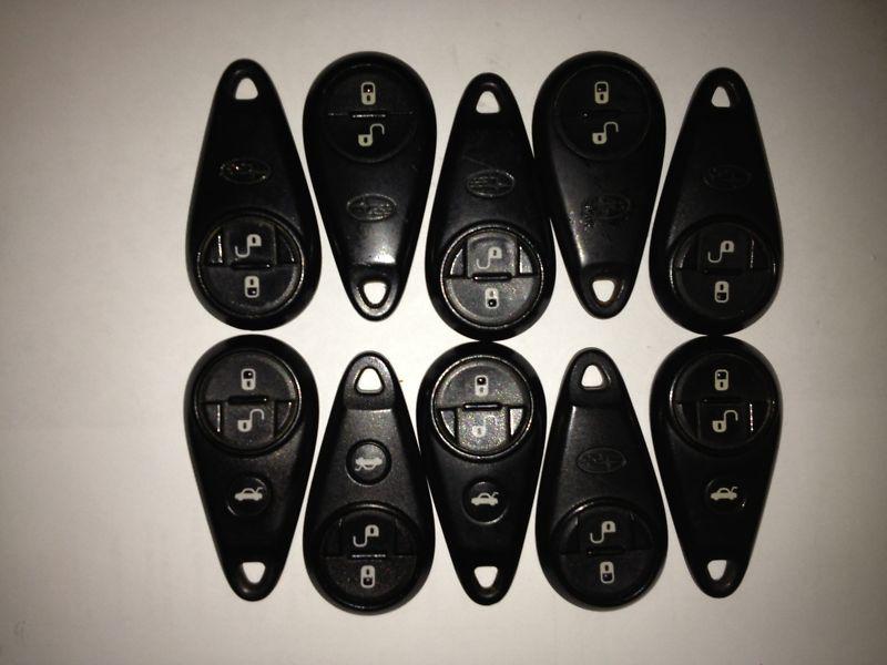 Keyless entry remote lot of 10 subaru    nhvwb1u711   cwtwb1u819