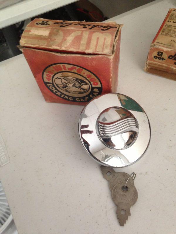 Nos wise locking gas cap 400 b fits ford, lincoln.mercury,willys,jeep 1932-1948