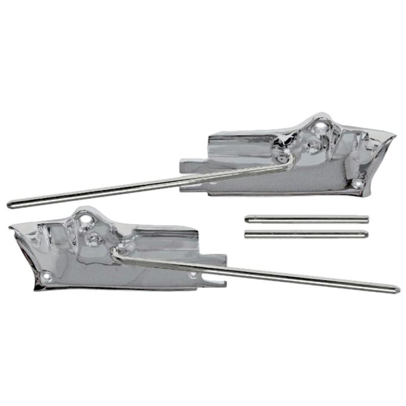 Mustang scott drake sunvisor bracket satin pair convertible 1967-1968