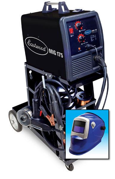 Mig 175 welder & spool gun, welding cart and helmet kit