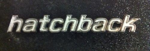 1973 74 chevy nova hatchback emblem side hatchback script emblem 