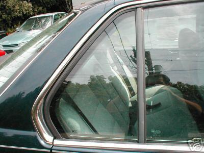 1990-1993 honda accord rear corner glass vent window