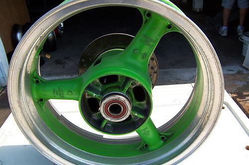 Kawasaki ninja zx6 zx-6 zx6r zx-6r 01 2001 rear rim wheel rotor