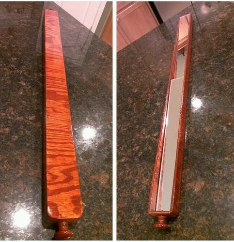 Slice mirror wood grain sedona red