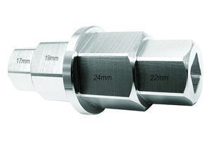 Motion pro superlight t6 hex axle tool, aluminum, 17 mm, 19 mm, 22 mm, and 24 mm