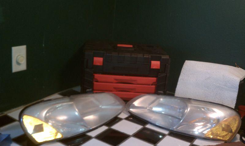 2001-2006 dodge stratus sedan rh + lh headlight lamp oem