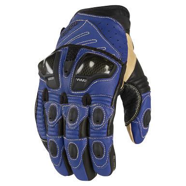 Icon glove overlord short blue 2x 3301-1477