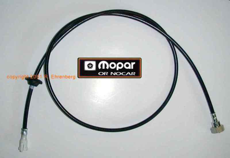 Nos mopar speedo cable correct black '68-up barracuda coronet dart charger r/t