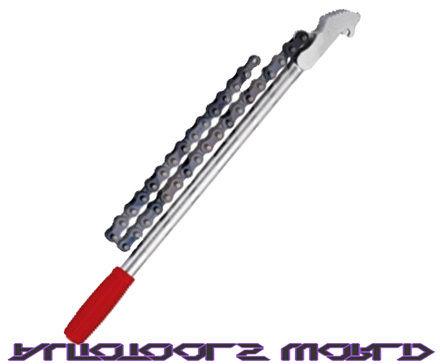 25 " heavy duty chain pulley pipe oil filter wrench tool