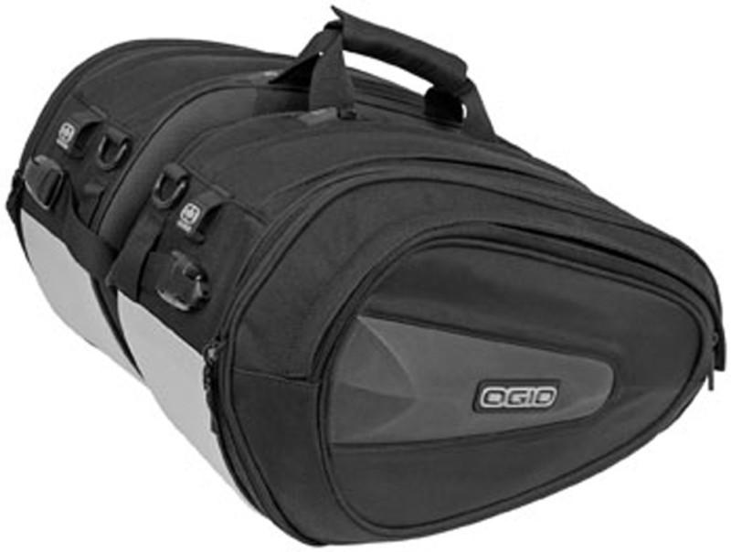New ogio expandable saddlebags street bike, stealth/black, 8"h x 11"w x 16"d