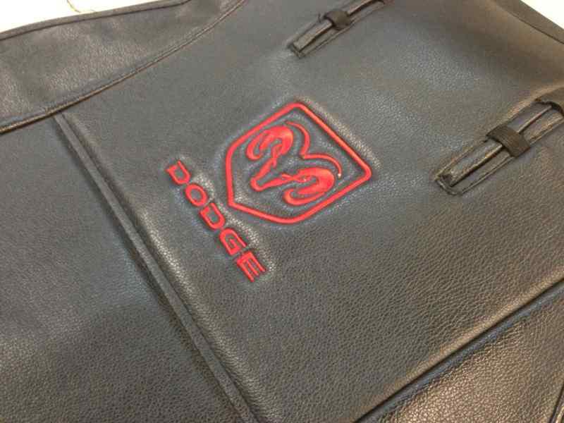 2010 Dodge Challenger MOPAR easy-on BLACK VINYL SEAT COVERS embroidered HALF OFF, US $175.00, image 2