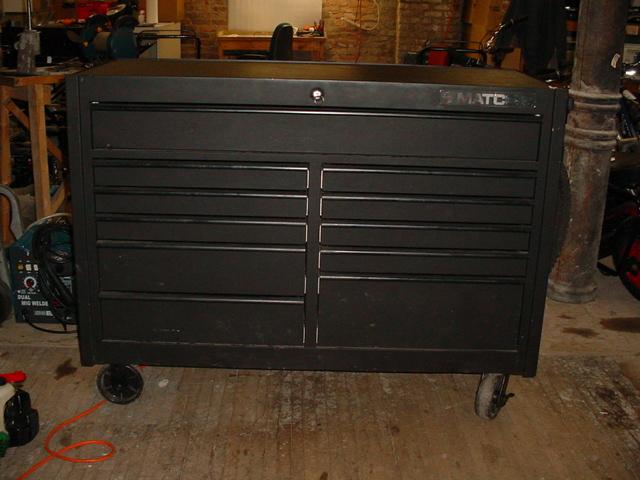 Matco  4225r-sbb 4s 2bay 25" rollaway black mechanics tools chest nice!   