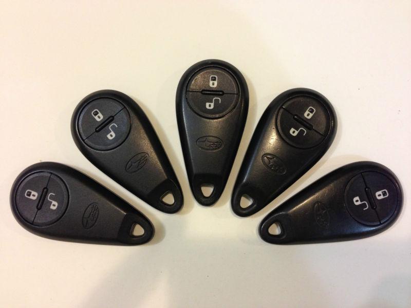 Lot of 5 subaru impreza forester baja 05-08 key less entry remote oem fob alarm