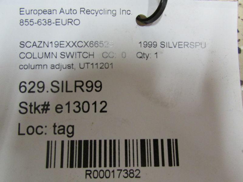 1999 Rolls Royce Silver Spur, Column Adjust Switch, P/N UT11201, US $65.00, image 4