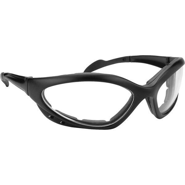 Black / clear lens clear lens pacific coast navigator padded sunglasses