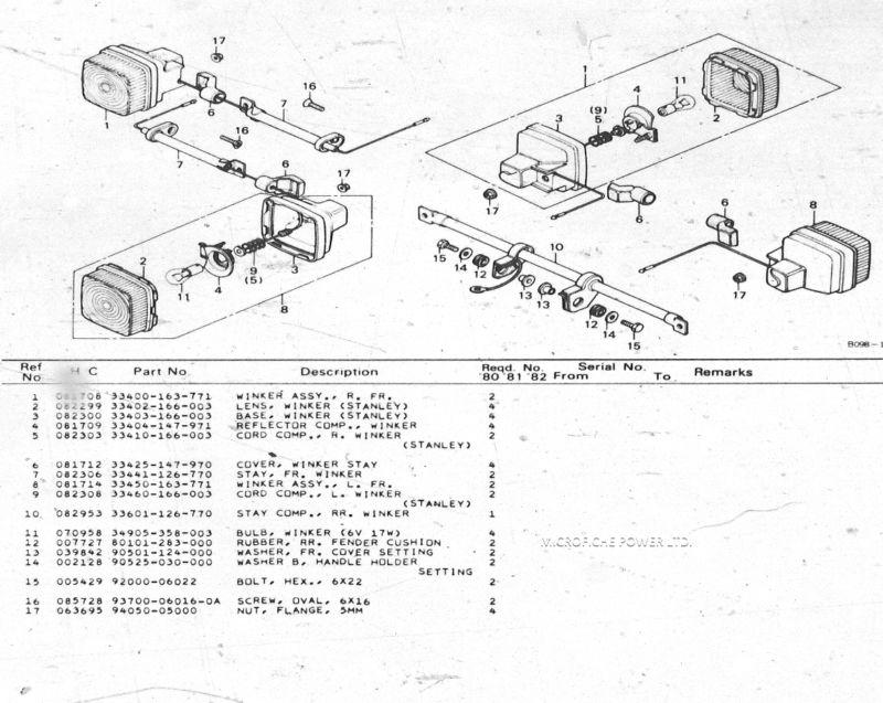 Buy Honda CT70 Parts List, Catalog, Manual / Assembly Diagram 80 81 82