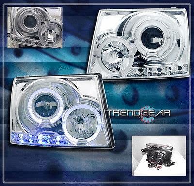 97-00 toyota tacoma dual halo led jdm projector headlights 98 99 dlx sr5 runner