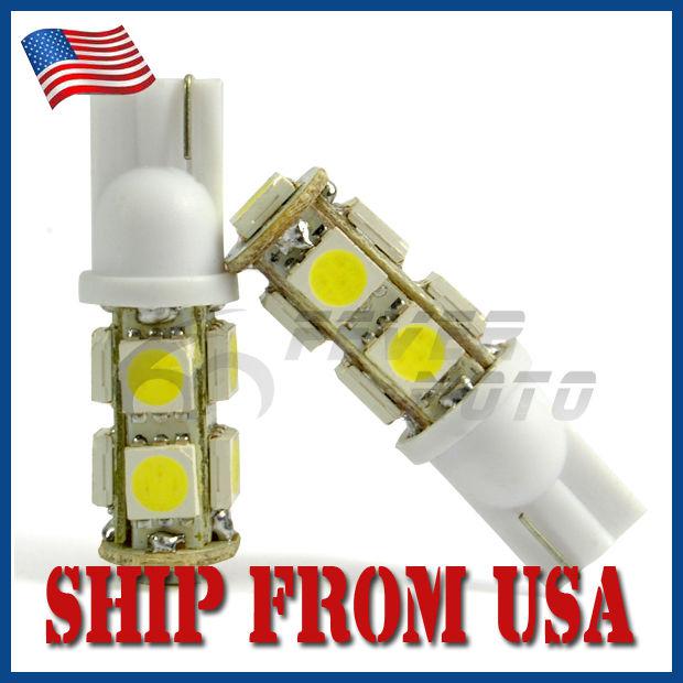 Buy US White 9 Smd Led Wedge Bulb Turn Signal Light Instrument Cluster