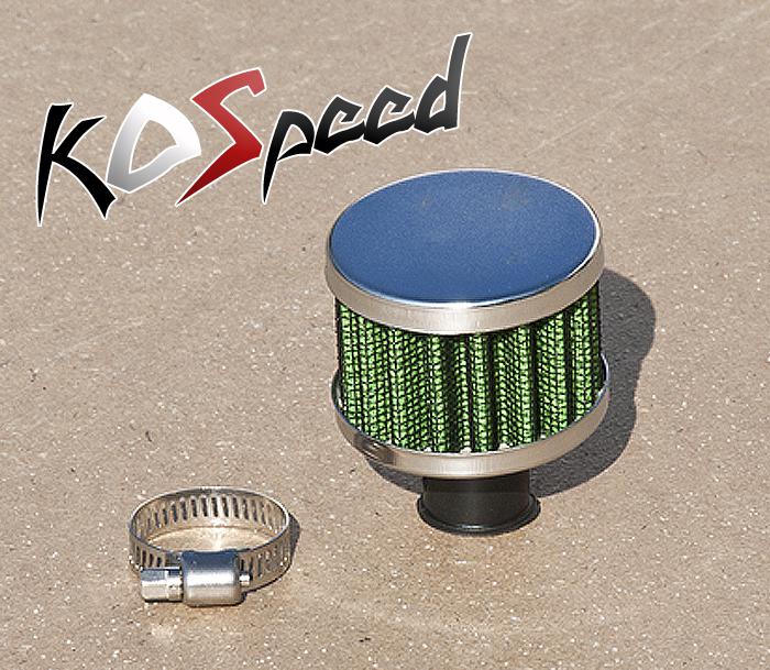 Buy 12MM OIL CATCH CRANKCASE VALVE BREATHER INTAKE ROUND AIR FILTER UNIVERSAL GREEN in Rowland
