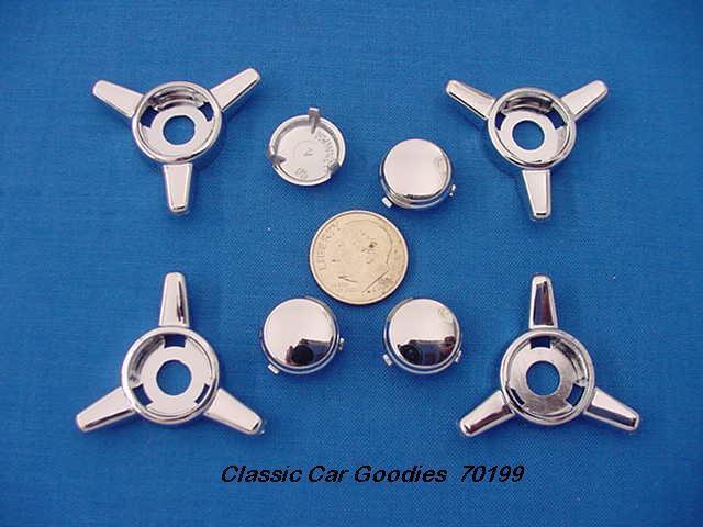 License plate bolt chrome spinners (4) 1/4" new!!!