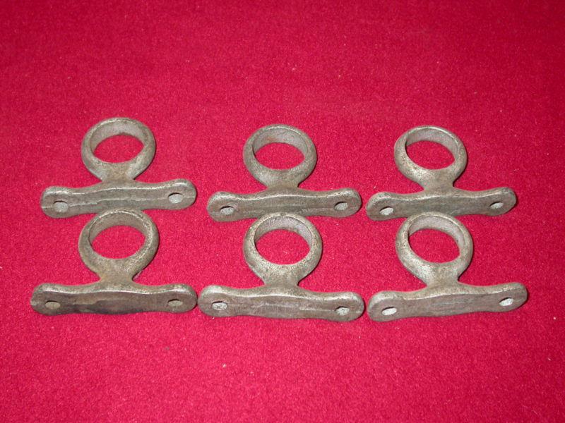 Vintage cast iron tie down rope eye cleat dock pick-up truck boat 1" inch