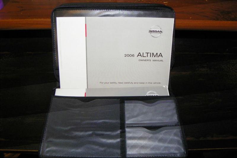 2006 nissan altima owner's manual package book