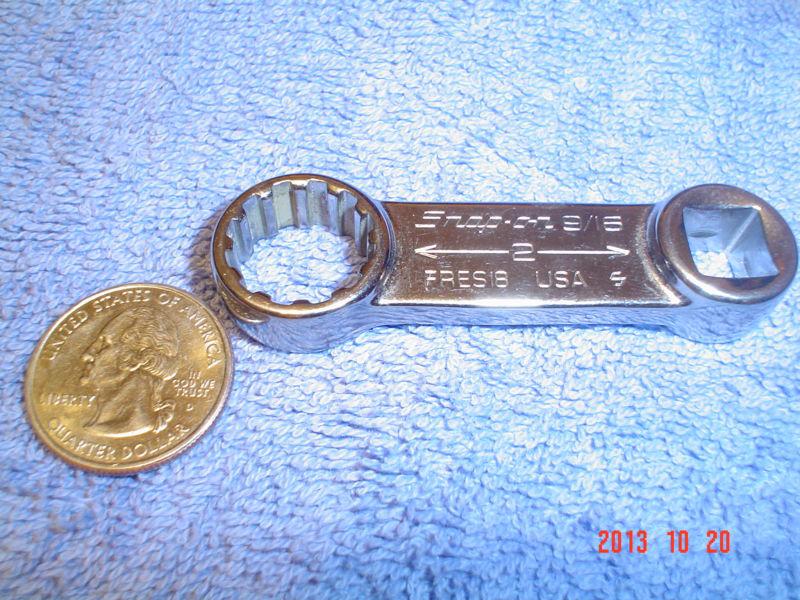 New snap on 3/8 drive 9/16" spline torque adaptor wrench fres18 - very nice!