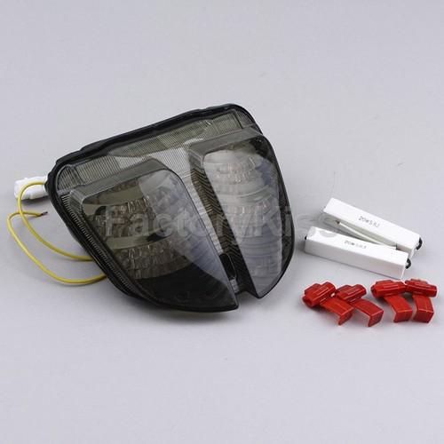 New integrated led tail+turn light for suzuki gsxr 600 750 06-07 smoke