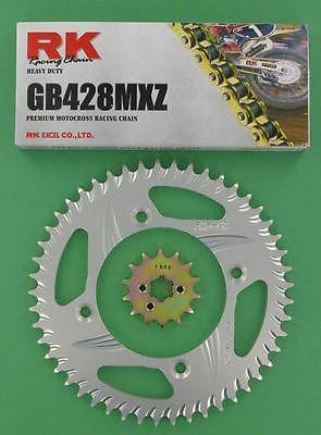 Rk chain/sprocket kit gb 428 mxz for yamaha yz85 02-09