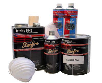 Metallic blue urethane basecoat clear coat kit featuring paintforcars starfire c