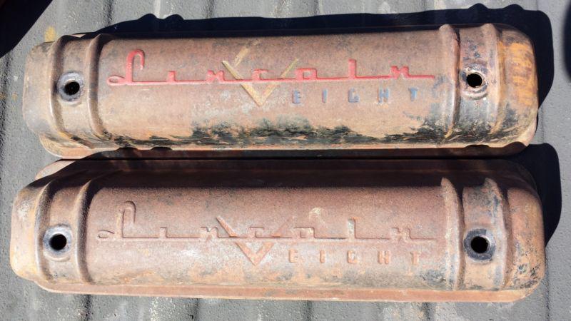 Classic lincoln v-eight valve covers