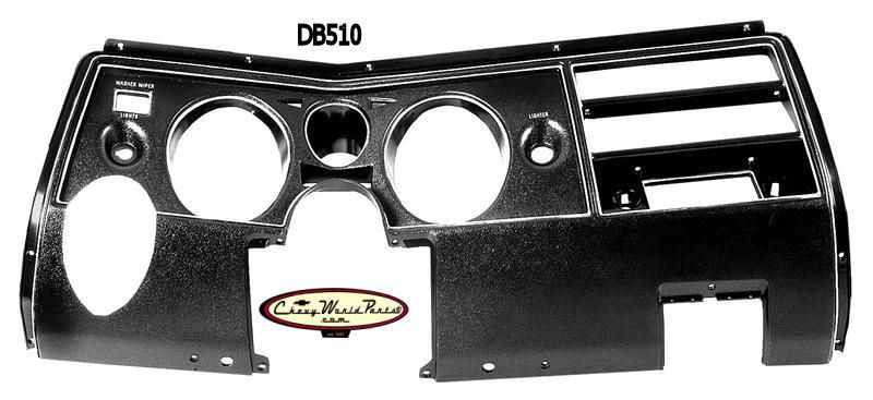 69 chevelle dash instrument carrier panel bezel with air malibu el camino