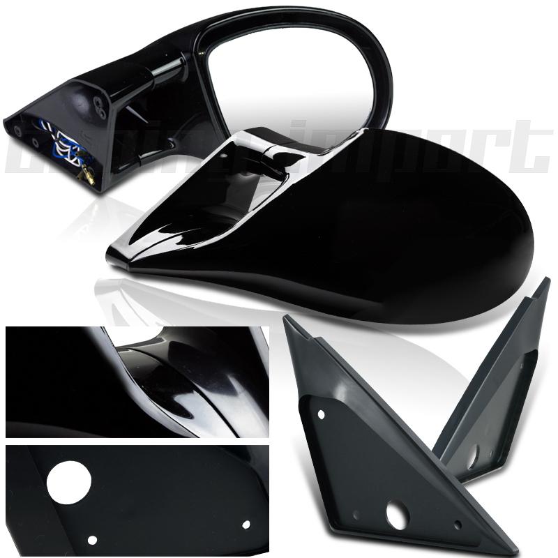 1998-2002 volkswagen vw passat glx 4 motion m3 style black power mirrors pair