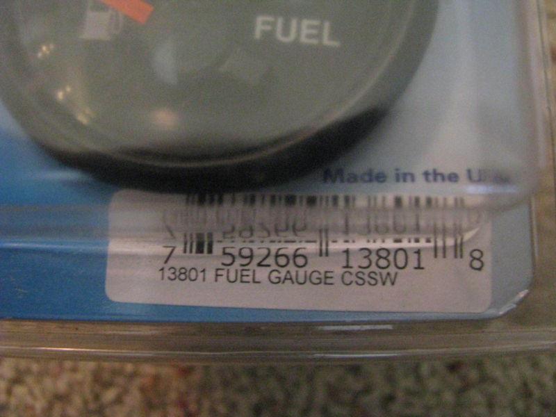 Faria black fuel gauge