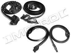 1973-1977 el camino / gmc sprint 4 piece basic weatherstrip kit, new!