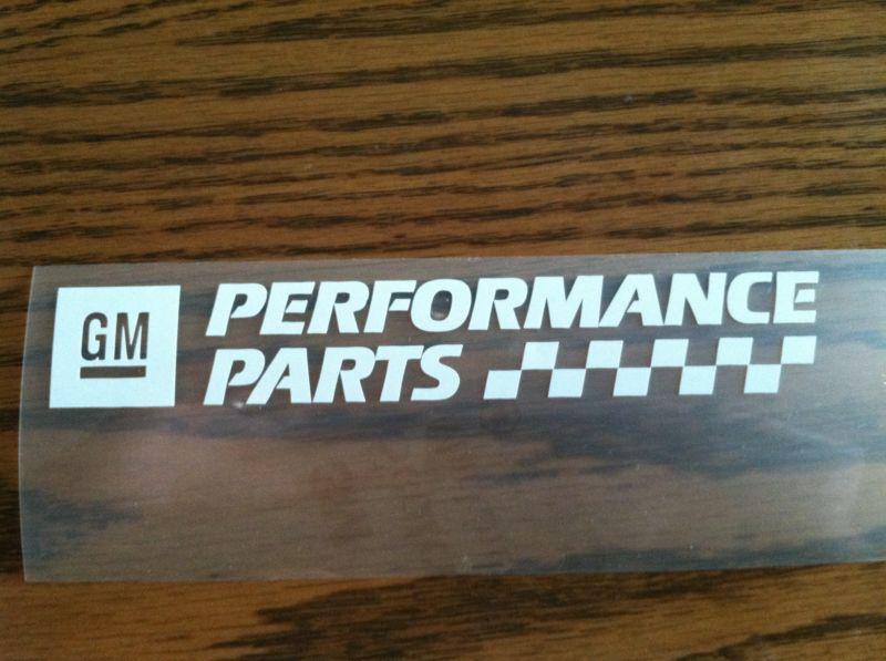 Gm performance chevy vinyl decal sticker camaro chevelle nova corvette earnhardt