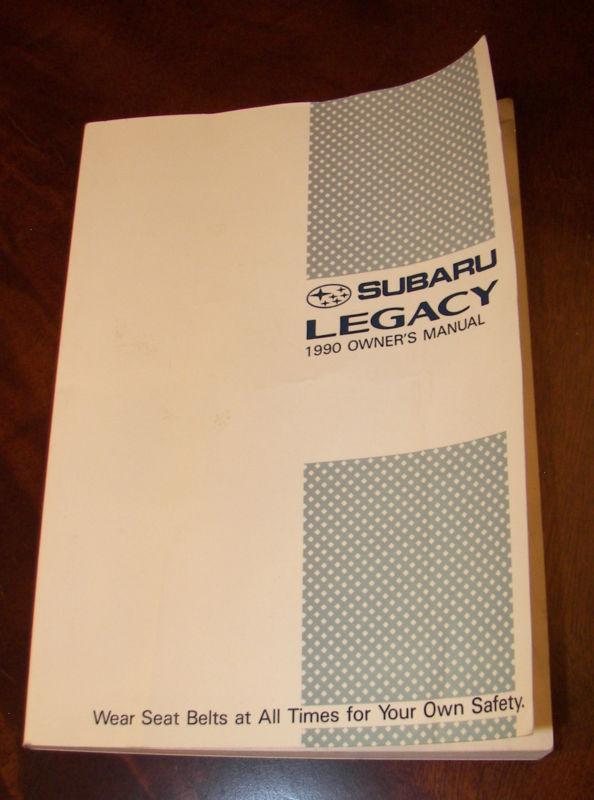 Buy 1990 Subaru Legacy Owners Manual Fuji heavy Industries A201BE in