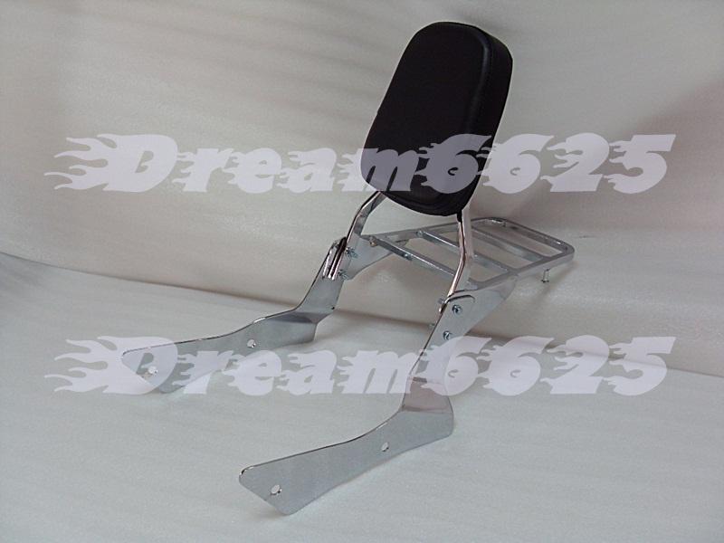 Backrest sissy bar for honda shadow spirit vt750 dc 2001-2009 02 2005 2006 07 r