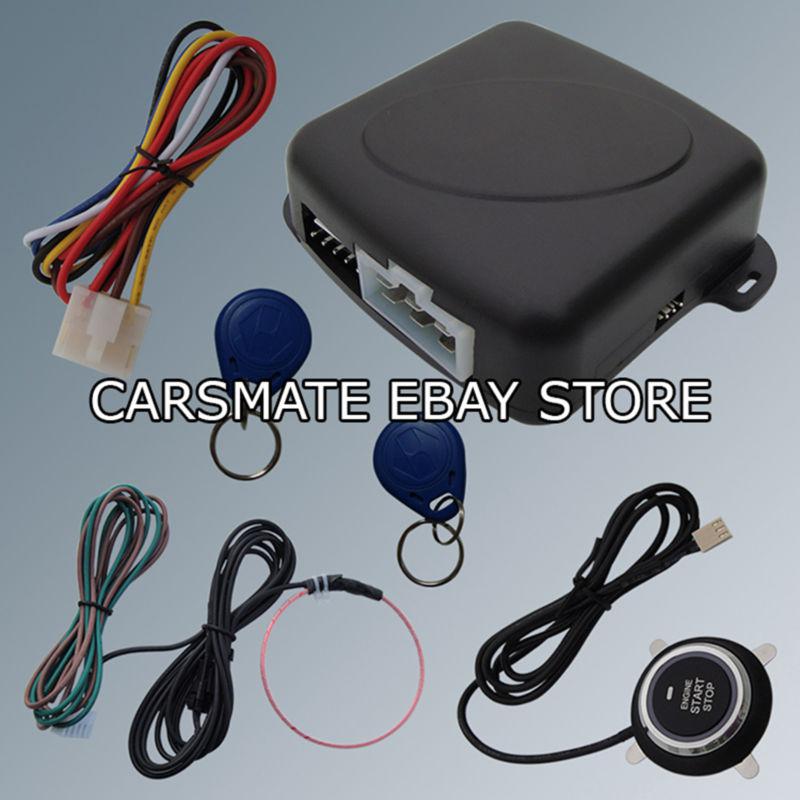 Promotion rfid alarm with push start button and transponder immobilizer system