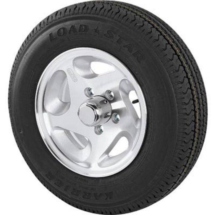 Martin aluminum directional spoke trailer tire & asmbly