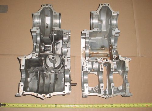 Honda 600 coupe sedan upper &amp; lower crankcase assy used z600 n600 bare case