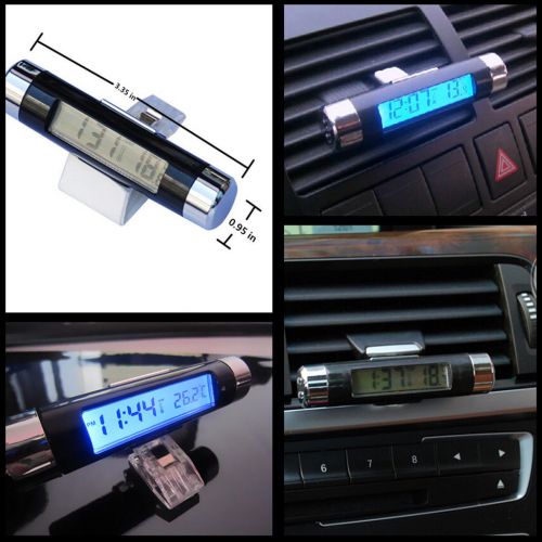 Buy Car Air Vent Clip Digital Clock Time Thermometer Celsius Digital