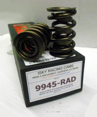 Isky 9945 rad valve springs dual with damper 1.625&#034; od .750&#034; max lift set/16