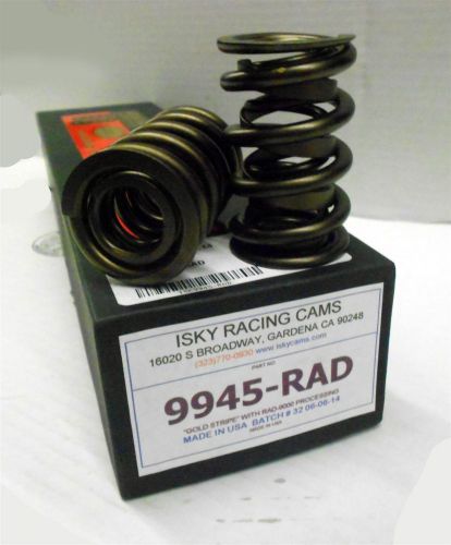 Isky 9945 rad valve springs dual with damper 1.625" od .750" max lift set/16