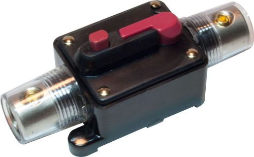 Inline 80 amp circuit breaker manual reset 12v 80a 0 2 awg gauge  us seller