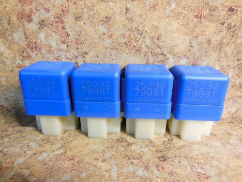Set of 4 infiniti nissan blue multi purpose use 4 pin relay 25230-79981 r416