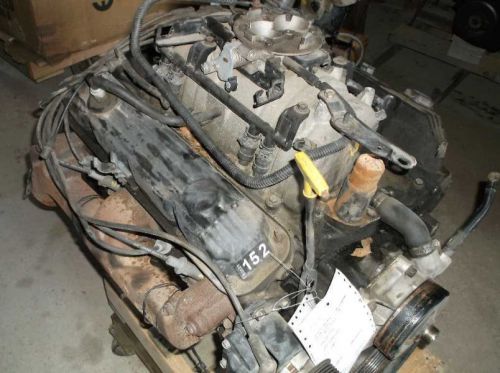 94 95 96 97 ram 1500 grand cherokee engine 318 5.2l vin y w/o egr hole 106787