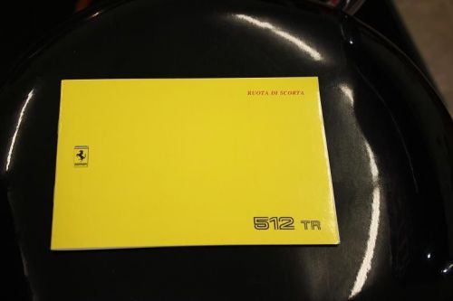 Ferrari 512 tr testarossa tire booklet/ brochure catalog 706/92g