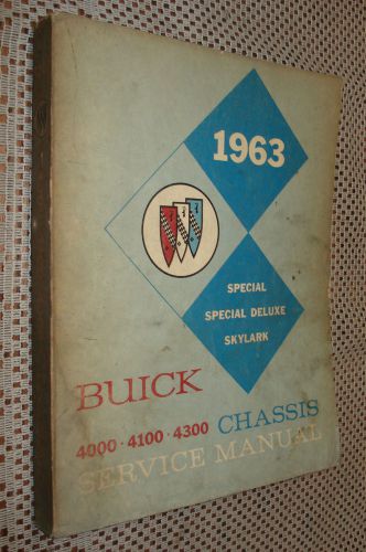 1963 buick special skylark shop manual original chassis service book repair book